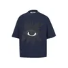 24SS Summer Fashion Mens Designer Designer Thirt Truth Eye Stampa Occero Dark Style Hip-Hop Casual Short Shorte Sliose T-Shirt Topd Trend