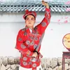 Traditionella operaer Kungfu Fighter Man Clothing Mandarin Jacket + Pants + Hat Peking Opera Men's Drama Costumes Wusheng Clothes