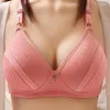 BRAS 2024 Kvinnor Bratette Crop Tops Lingerie Push Up Bh Plus Size Trådlös kvinnlig vadderad stor 36-46 A/B Brassiere Underwear