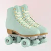 Bottes de haute qualité en cuir artificiel Skates de patins Patinines Double ligne Femmes hommes glissant en ligne Quad Sneakers Sneakers