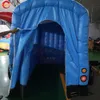 free door ship custom made 4x3x3.5mH (13.2x10x11.5ft) with blower inflatable food truck Drinks snack booth stand for sale 003