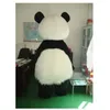 2024 Costume da mascotte di panda gigante super carino a tema costume di Natale Costume da mascotte di Halloween
