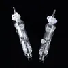 2mm Thickness Heaady Glass Nector Collector Quartz Nails Kits 10mm 14mm Male Joint Dab Straw NC12