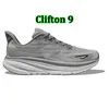2024 Designer schoenen One Bondi 8 buitenschoenen Heren Damesplatform Sneakers Clifton 9 Men Black White Heren Trainers Gratis verzending