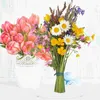 Dekorativa blommor Display Shelf Desktop Flower Arrangement Stand Wedding Floral Bouquet Holder Fixture White Table