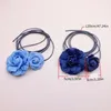 Pendentif Colliers Réglable Fleur Collier Collier Élégant Rose Longue Corde Accessoires À La Mode Pour Les Filles Et Les Dames