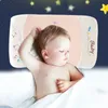 Latex babykussen rechthoekig 0-6 jaar oude baby Afneembaar en wasbaar traagschuim Langzaam rebound-vormig kussen 240308