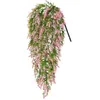 Fiori decorativi Vite appesa artificiale Parete simulata Fiore finto Cesto per piante in plastica Lavanda