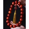 Strand Zambia Handgehaltenes kleines Blatt rotes Sandelholz-Armband mit hoher Dichte, Herren-Palisander