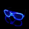 Party Rave Accessories Celebrity Luminous LED Glasses Flashing Toys Concert Fluorescent Sticks Support Props Wholesale