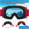 Ski Goggles Magnetic Set Antifog 100% Uv400 Protection Snow Snowboard For Men Women Otg Over Glasses Skiing Eyewear Drop Delivery Spor Otez7