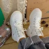 Обувь женская белая высокая кроссовка Canvas Shoes Sport