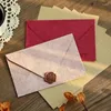 Envoltório de presentes 5 pcs rosa vermelho laranja envelopes para cartas almofadas vintage papel festa de casamento convites cartões capa kawaii dinheiro