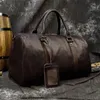 Luxo couro genuíno das mulheres dos homens saco de viagem de couro de vaca carry on bagagem saco de viagem bolsa de ombro masculino feminino fim de semana duffle saco 240305