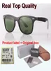 Brand designer 4195 sunglasses men women plank frame Metal hinge mirror uv400 glass lens Retro glasses Oculos De Sol with cases an1813486