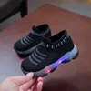 HBP Non-Brand Bambini Neonate Ragazzi Lettera Mesh Led Calzini Sport Run Sneakers Scarpe Scarpe luminose