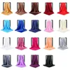 Scarves Soft Satin Silk Scarf Fashion 90cm Lightweight Pure Color Shawl Hijab Kerchief Square Neck Sandbeach