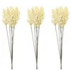 Decorative Flowers 18 PCS Artificial Corn Ear Indoor Plants Wedding Wheat Stalk Decoration Natural Plastic Dry Bride Millet