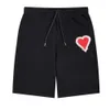Designer Shorts heren joggingbroek heren dames zomermode liefde hart borduurshorts losse katoenen casual korte broek met trekkoord