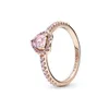 liefde ring 100% 925 Sterling Zilver fit pandora Ring Sieraden goud nieuwe sublieme hart roze groene ring Engagement Liefhebbers Mode Trouwring Voor Vrouwen