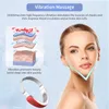 EMS Microcourrent V Face Lifting Machine Slimming Vibration Massager Skin åtdragningsanordning LED Double Chin käklyftbälte 240313