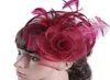 European ladies hat Ma yarn ostrich hair material Western banquet hat wedding headdress 7647458