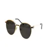 新しいファッションサングラス0335ラウンドフレームkゴールドフレーム人気とシンプルなスタイル用途の屋外UV400保護メガネ9016832