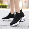 HBP Non-Brand Versteckte Heels Plattform Turnschuhe Frauen mode Atmungsaktive Air-Mesh Keil Schuhe Frau Frühling Casual Schuhe Zapatos De mujer