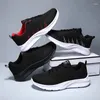 Casual Shoes Breathable Knitted Mesh Comfortable Lightweight Anti-slip Men's Plus Size Running Sneakers Jogging Footwear