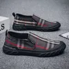 HBP Non-Brand Factory designers new British checkered upper flat bottomed sports shoes casual shoes non slip mens shoes