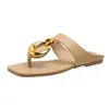 Slippers Women's Shoes Fashion Thong Summer Light Flat Ladies Solid Color T-band Female Zapatos Mujer