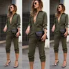 Kvinnors jumpsuits damen ol Lange top hosen set eleganta kläder övergripande jumpsuit playsuit kleidung