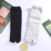 Chaussettes pour hommes 1 paire de style japonais Tabi Toe Coton Hommes Femmes Fibre de bambou Déodorant Respirant Séparé Kimono Flip FlopTwo Doigts