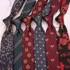 Designer Tie Hand Tied 8cm for Mens Business Leisure Formal Wear Fashionable Floral Pattern Trendy Polyester Suit {category}