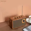 Portable Speakers 2023 New Portable Wireless Outdoor Speaker Retro Vintage Radio Small Music Player Rechargeable Speakers for Home Office Decor24318