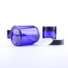 Bottiglie 3 pezzi 20G 30G 50G 100G blu imballaggio vuoto botellas rellenables vaso cosmetico in vetro contenitore per trucco bottiglia di lozione fiale crema per il viso