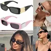 Classic womens rectangular sunglasses designer fashionable oversized leg glasses luxurious logo street photo glasses with Original packaging box BB0096S