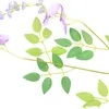 Dekorativa blommor Ivy of Vine 12 Bunches Artificial Wisteria Hanging Plastic Purple 110cm PCS Faux Flower Garland