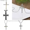 P8q4 Pendentif Chaîne Collier Sliver Dy x Croix Diamant Colliers Femmes De Luxe Diable Oeil Amulette Pendentifs Tournesol Marque Rétro Classique Couple Designer Bijoux