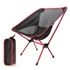 Camp Furniture Outdoor Folding Beach Chair Camping Light Moon Aviation Aluminium Pipe Lazy Fishing