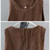 Casual jurken mode corduroy jurk 2024 lente herfst losse dames mouwloos zakvest elegante vestidos vrouwelijk