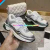 2024 Designer Running Shoes Chanelshoes Brand Channel Sneakers Womens Luxury Lace-Up Casual Shoes Classic Trainer Sdfsf Fabric Suede Effect City Gsfs 304