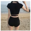 Women's Swimwear Split Spring Swimsuit Two-piece Fairy Sexy Cute 2024 Student Korean Chic Swimming Suit For Women