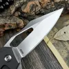 M390 Stålklipp Point Blade T6 Aluminium hanterar fällbara fickknivar Camping EDC Tools Self Defense Hunting Knife