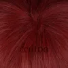 Wigs Ensemble Stars Cosplay Amagi Hiiro Wig Red Ombre Synthetic Hair Halloween Carnival Role Play Wigs + Wig Cap