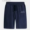 Men's Shorts Sports Shorts Mężczyźni luźne spodnie dresowe miękkie swobodne jorts suma krótka siłownia na zewnątrz gorąca sprzedaż wszechstronna druk Nowy 2024 Jogging Y240320