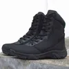 HBP Botas de combate táticas masculinas, não novas, para uso ao ar livre, caça, trabalho para caminhada com sapatos