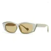 Солнцезащитные очки Y2K, винтажные дизайнерские многоугольные женские и мужские модные оттенки, трендовые очки в стиле панк, хип-хоп, солнцезащитные очки UV400