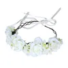 Couronne florale décorative pour femmes et filles, serre-tête, accessoire Halo Po, pour fête de mariage, Festival