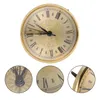 Relógios de parede Bell Clock Core Insert Digital Vintage DIY Plástico Redondo Incrustado Pequeno